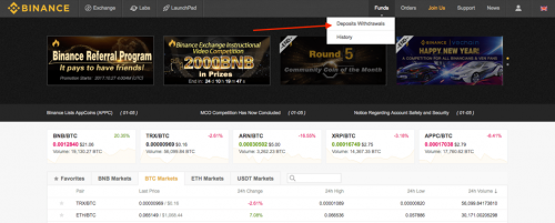 Binance Withdrawal