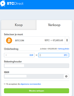 Bitcoin verkopen BTCdirect