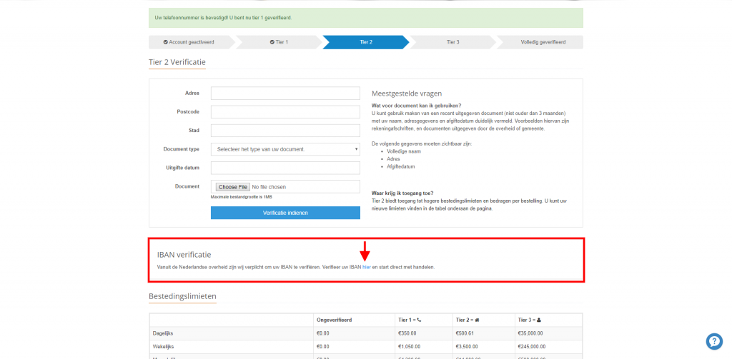 IBAN verificatie LiteBit